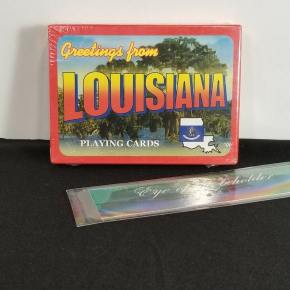 NEW Sealed Greetings from Louisiana Playing Cards Set - w/Official State Facts - Picture 1 of 5